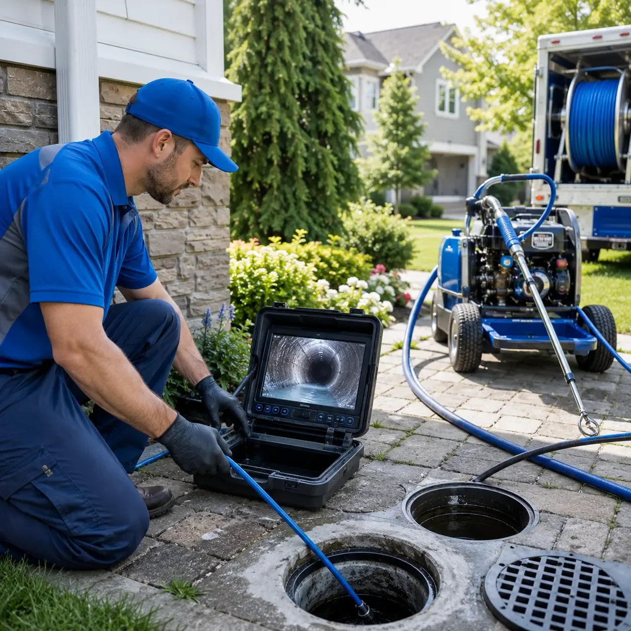 Outdoor drain cleaning professionals serving White Mills, KY